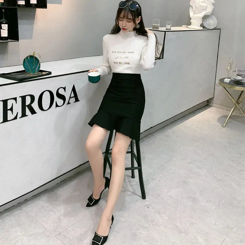 Skirts Women High Waist Elegant and Casual