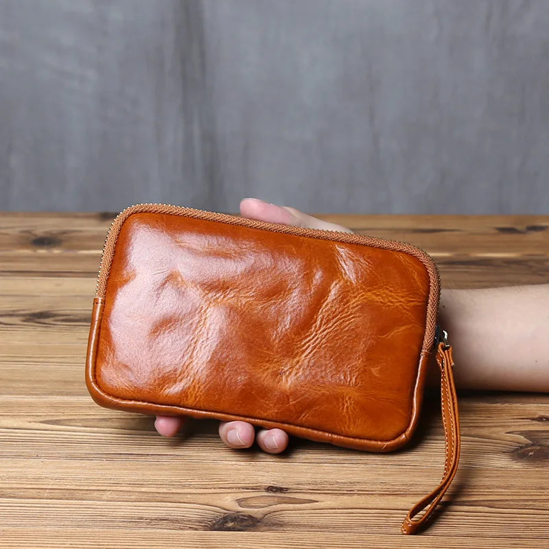 Vintage Genuine Leather Wallet for Men and Women