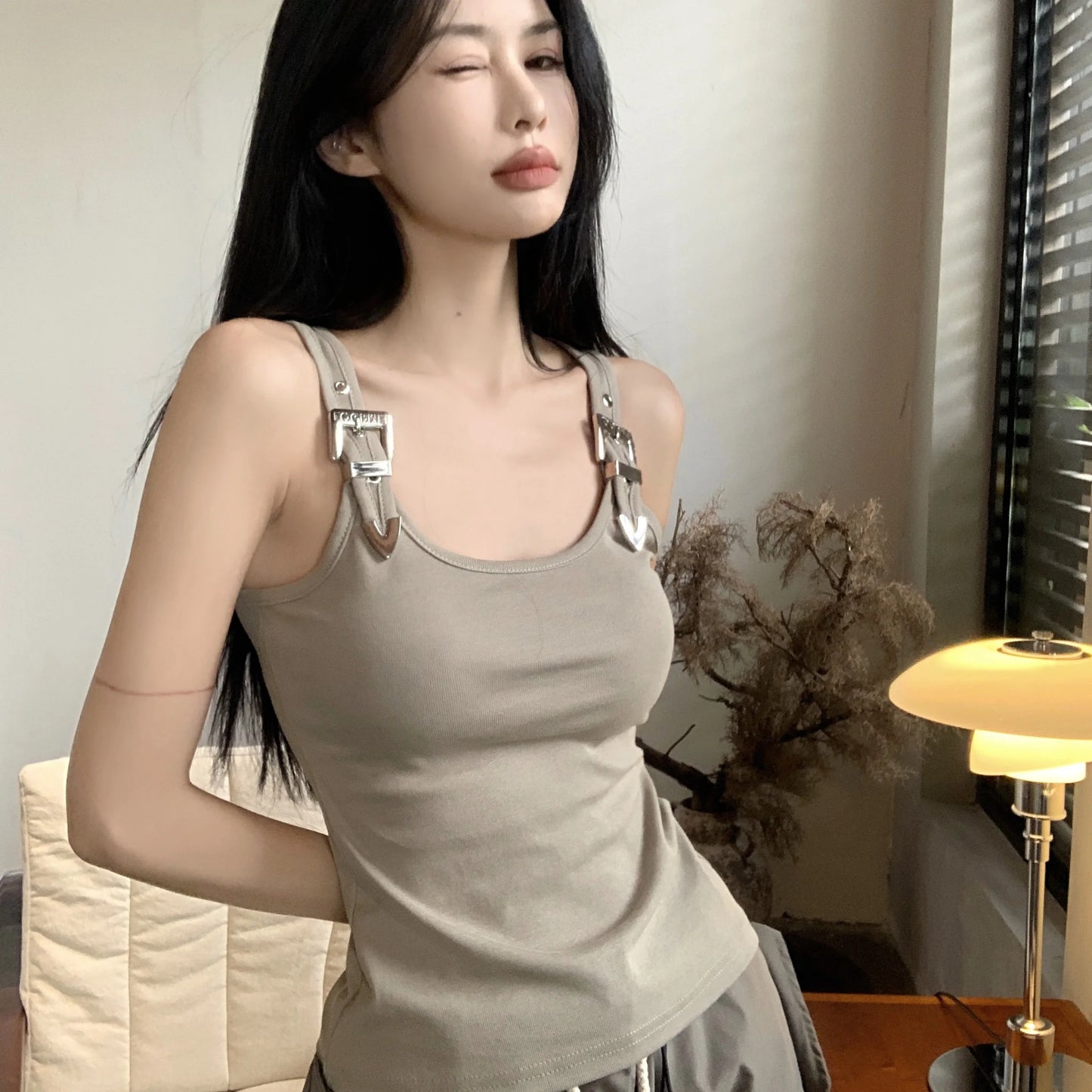 Tanks Women Personality Creativity Casual Lady Sweet Thin