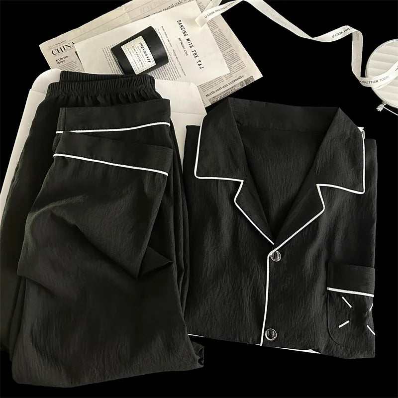 Men's Pajama Sets Casual Autumn Winter Sleepwear