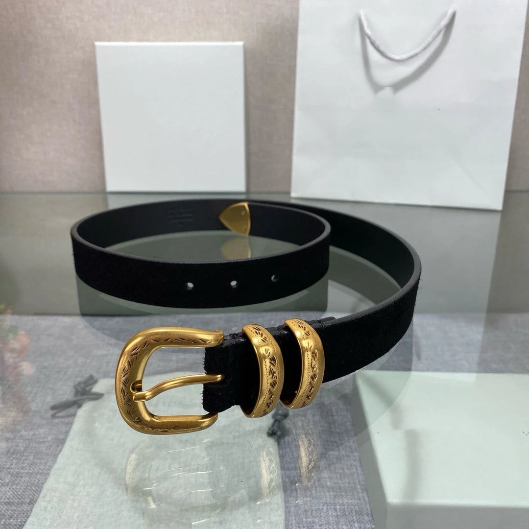 New Luxury Brand Belts for Men Smooth Metal Buckle Male Strap Genuine belt