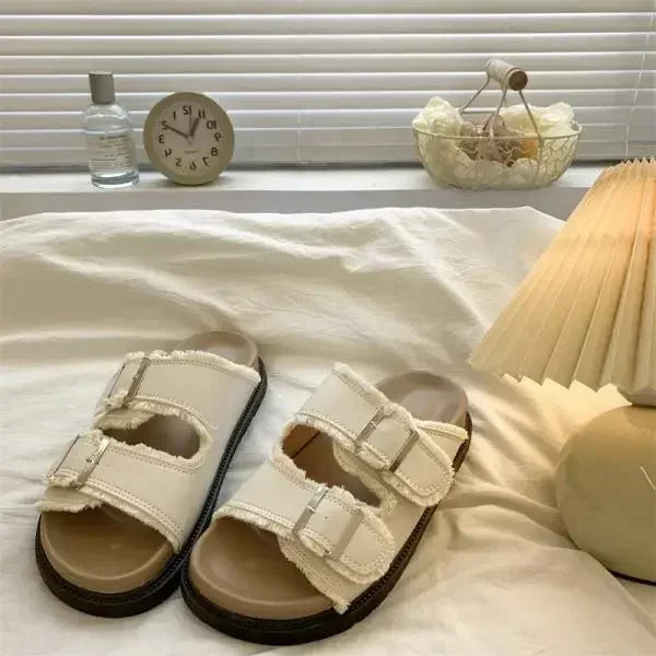 High Quality Female Shoes Ladies Slippers Platform Soft Slides