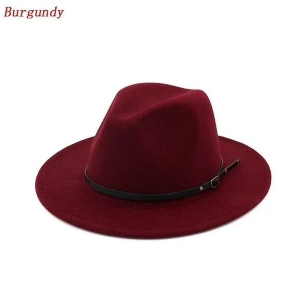 Men / Women Vintage Wide Brim Hat Church Party