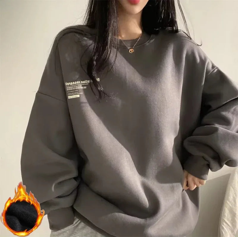 Women Sweatshirts Oversized Spring Hoodie Long Sleeve Casual Letter Print