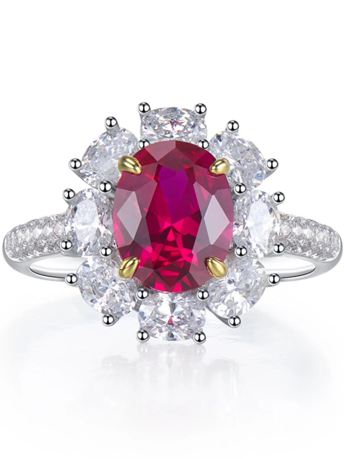 3-carat Genuine Pigeon Blood Ruby Ring