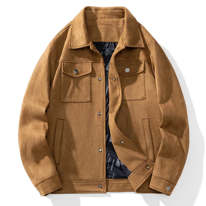 Suede Jacket Men Fashion Coats