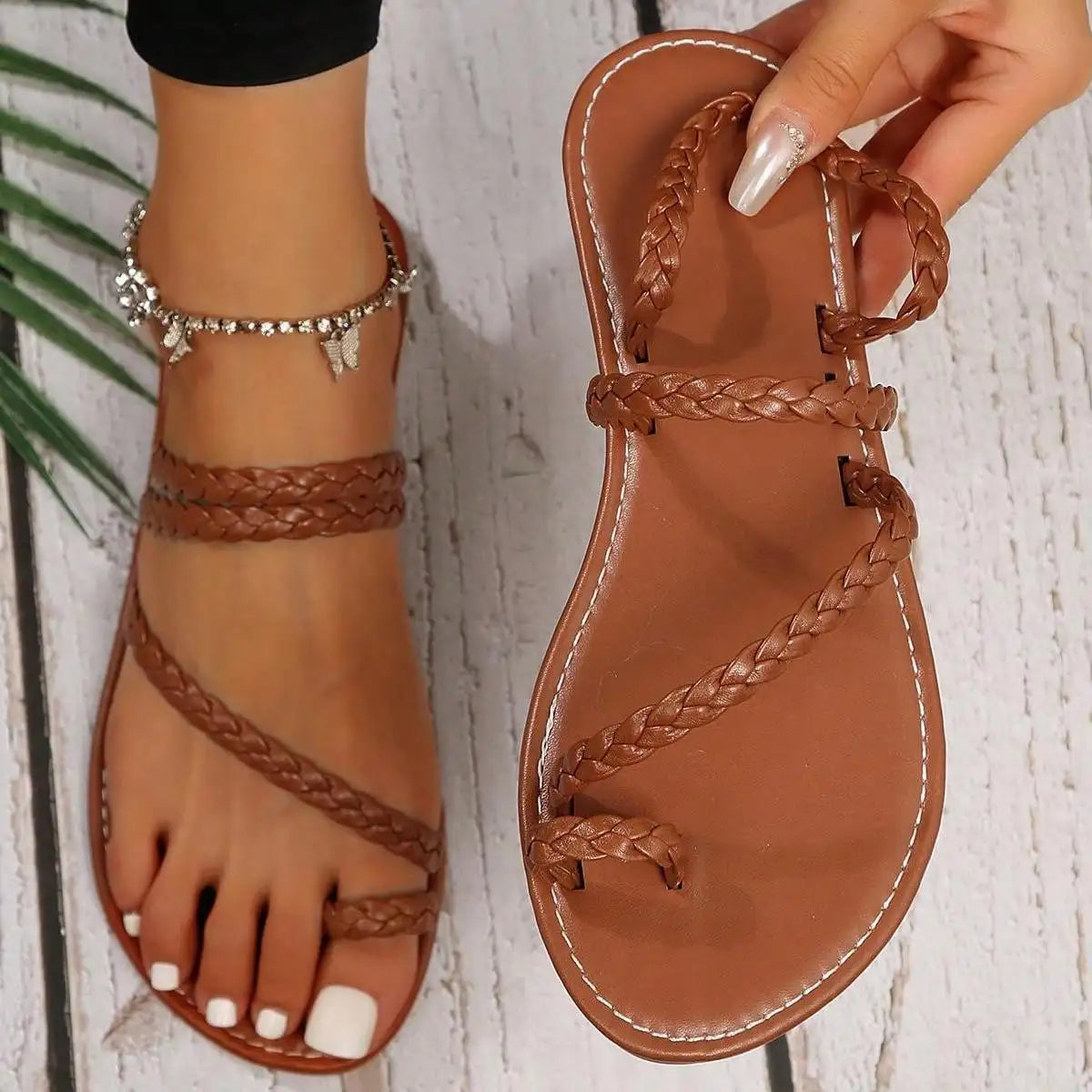 Women's Sandals Flat Sandals Fashion Soft-soled Sandals Non-slip Sandals