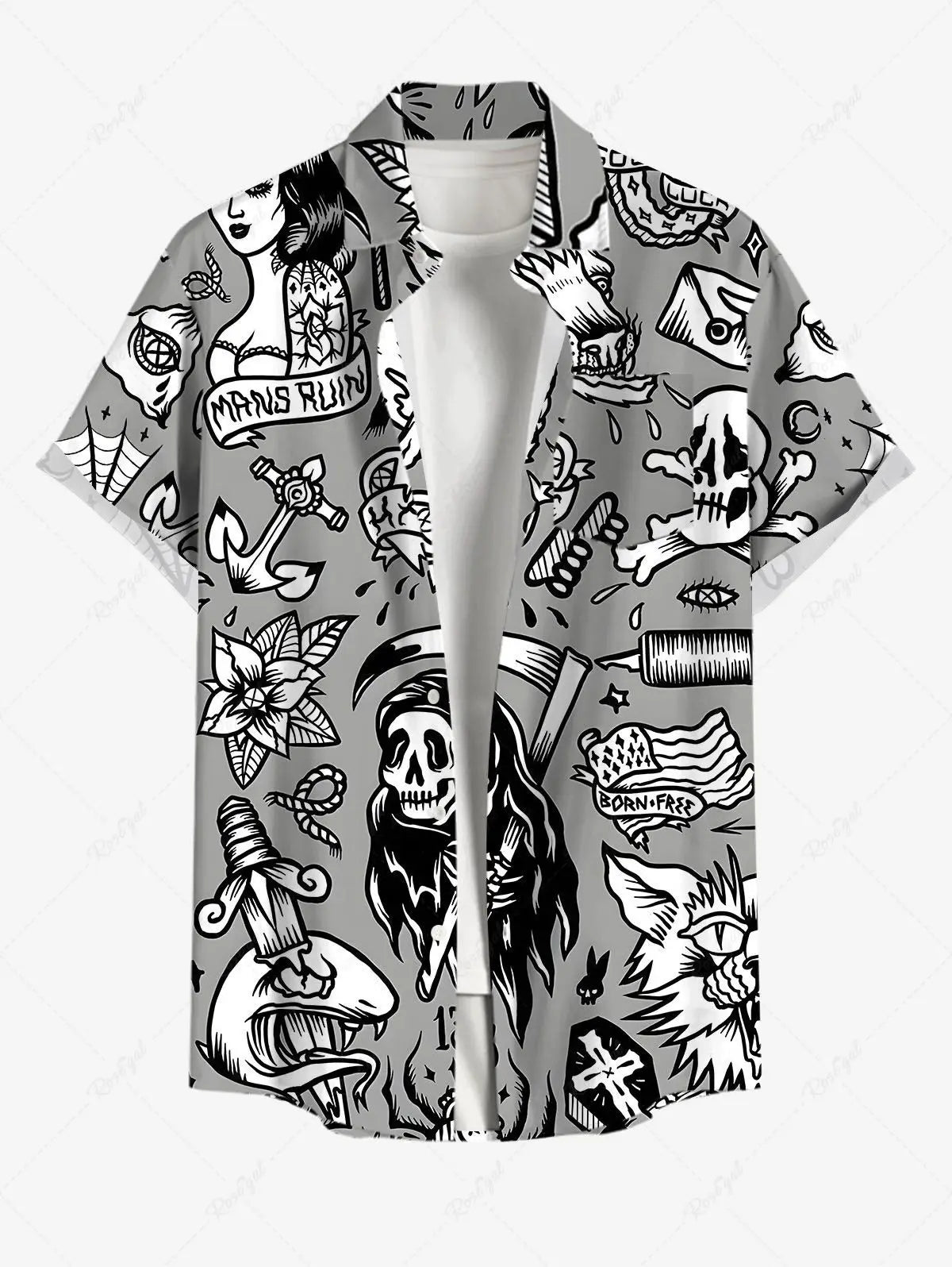 Summer Plus Size Men's Shirt 3D Prints