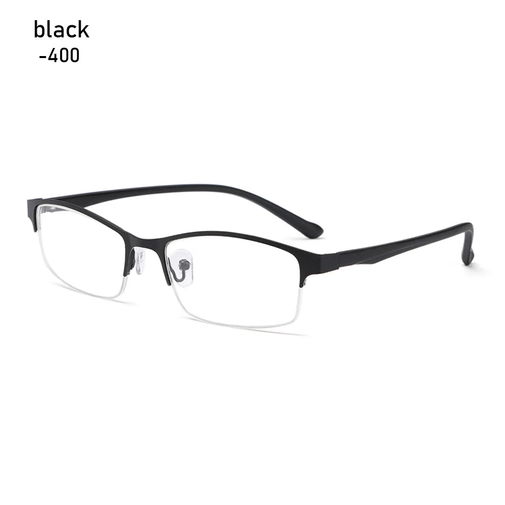 Women Half Frame Optical Computer Goggles Short-sighted Eyewear