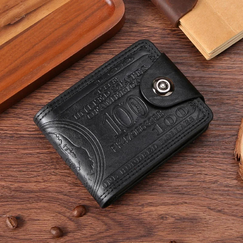 Men's Wallets with Zipper Card Holder Coin Pocket