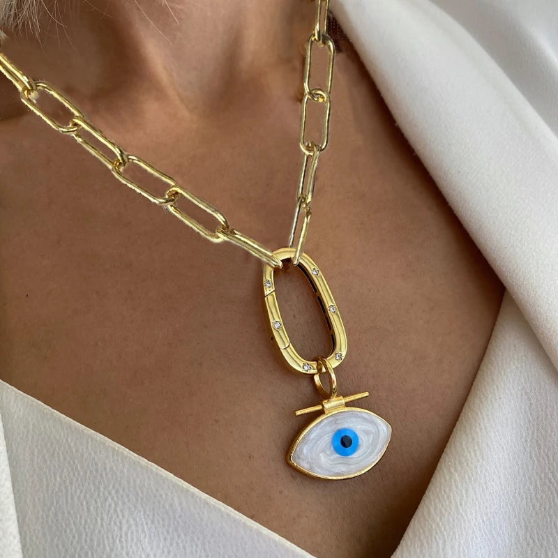 Vintage Round Charm Layered Necklace Women's Jewelry