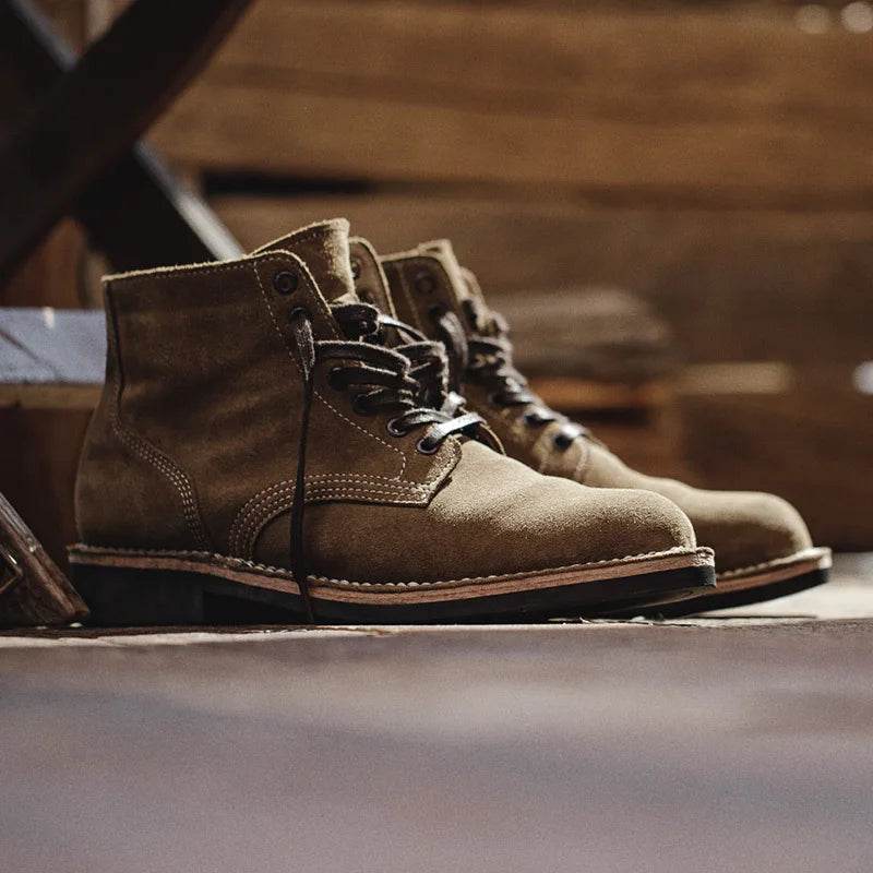 Men's Work Boots High Top Vintage Military Boots