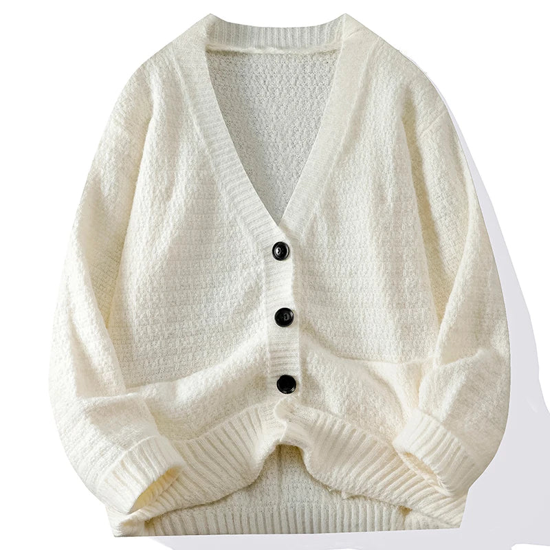 Casual Button Knit Cardigan Top Coat Streetwear Sweatshirt