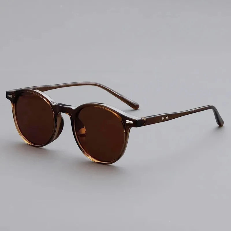 Vintage Round Sunglasses for Women Men Circular Sun Glasses