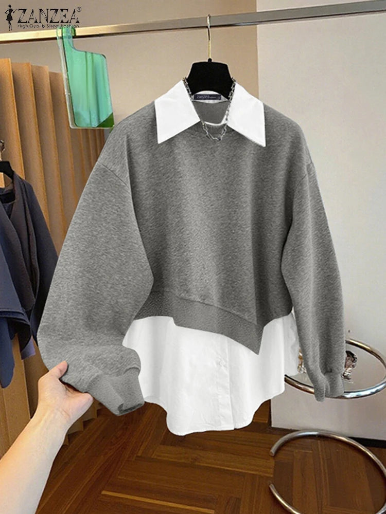 Stylish Women Sweatshirts Hoodies Casual Long Sleeve Tops