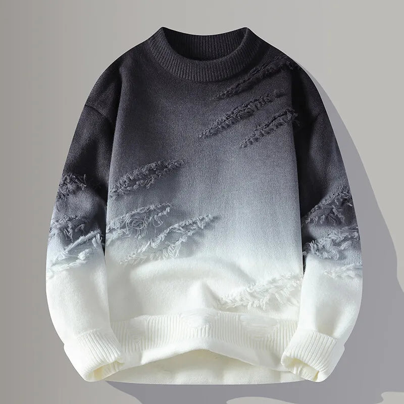 Sweaters for men thick O-neck sweater wool Casual Knitwear Pullover