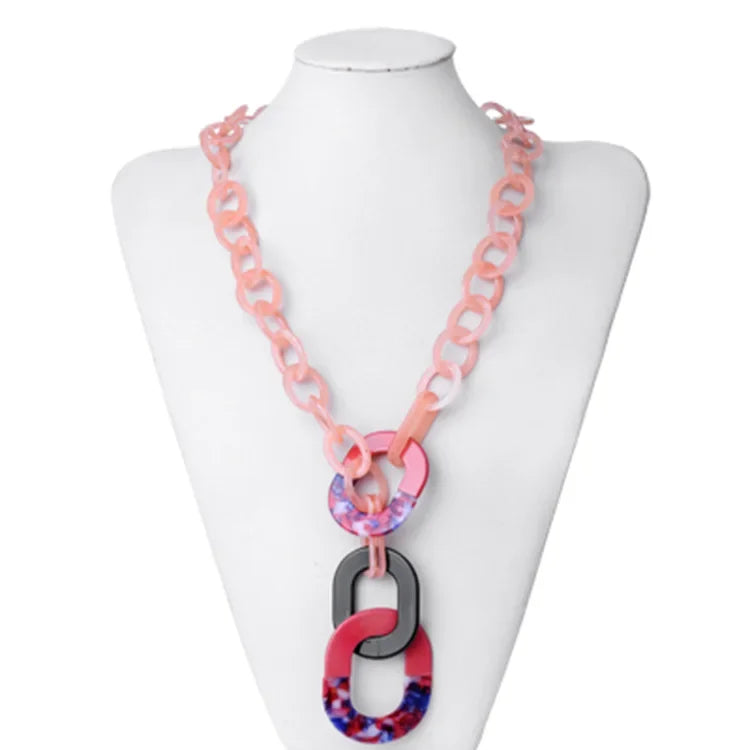 High quality punk acrylic choker necklace