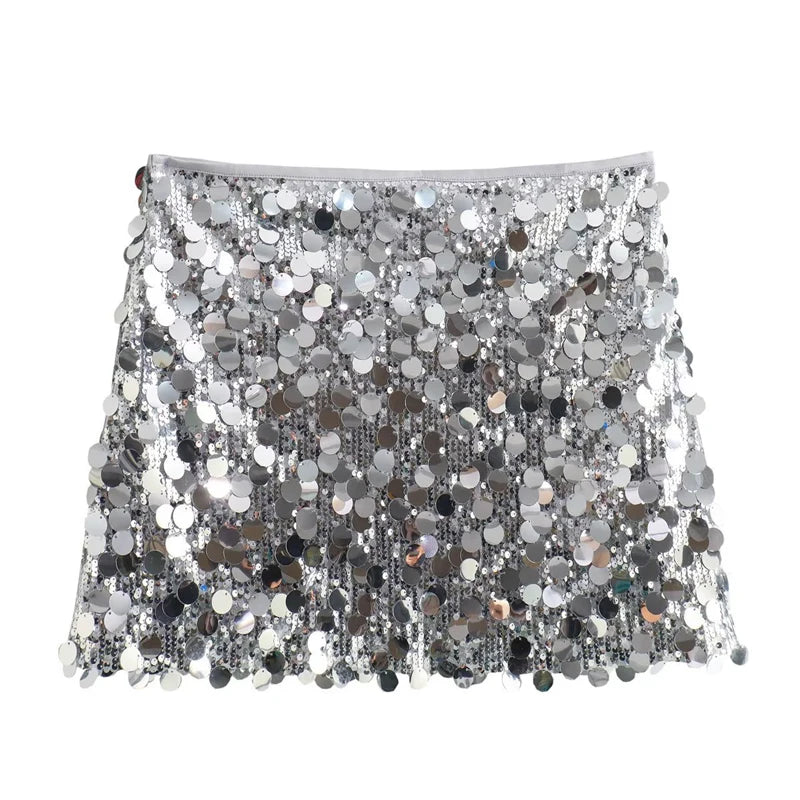 Sequin Skirt for Women Bodycon High Waist Streetwear Night Out Party Club Skirts