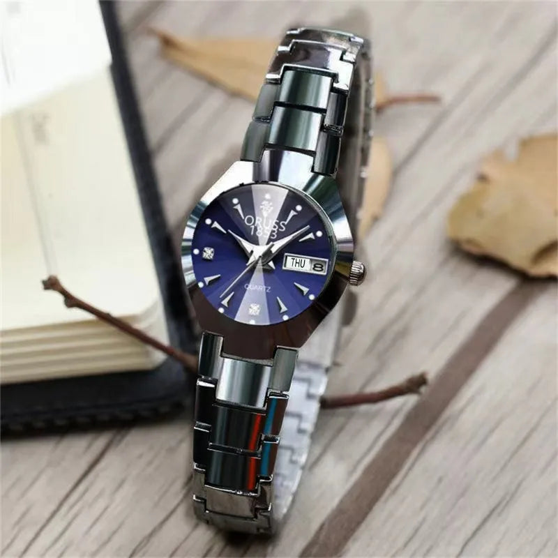 women's atmospheric dual calendar watch