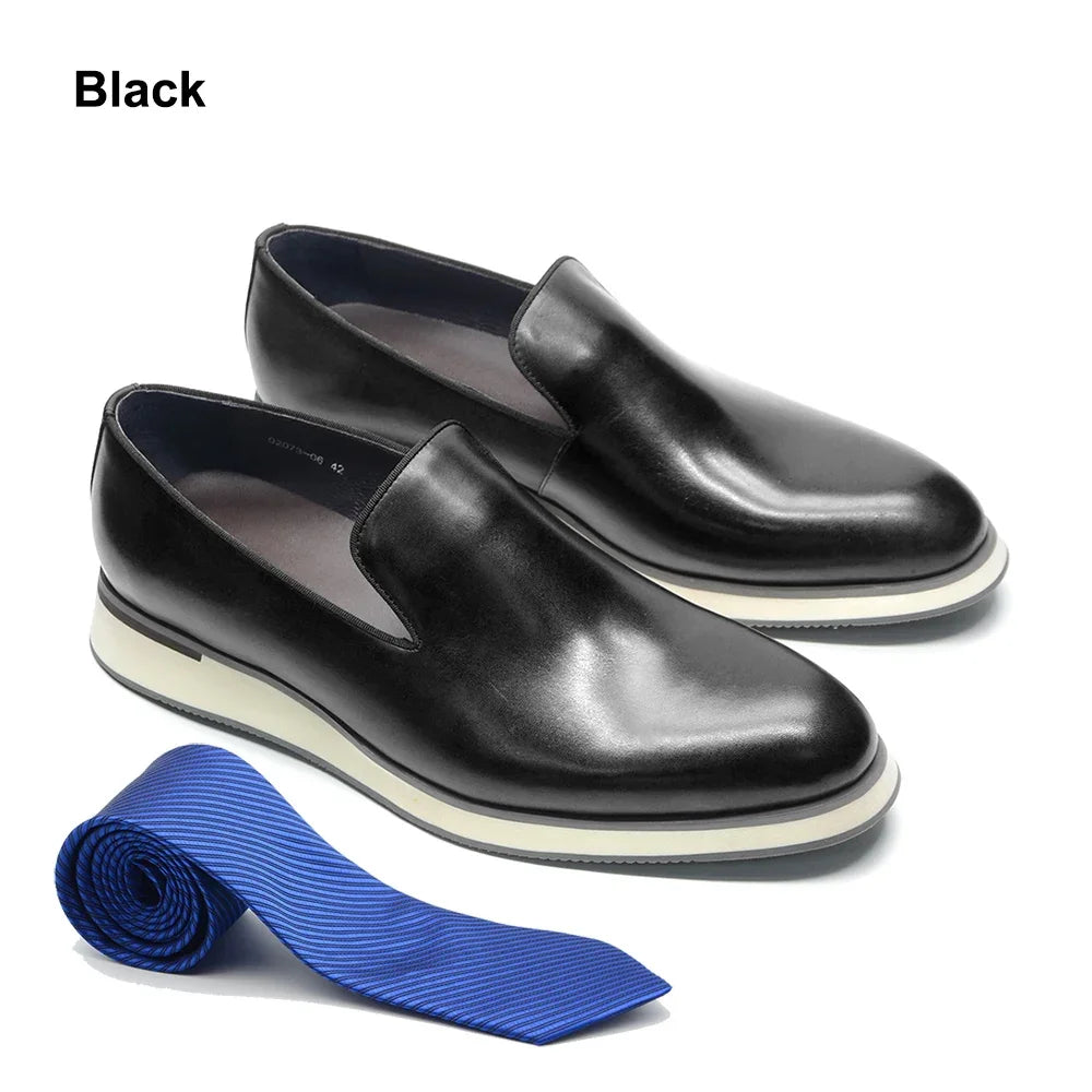 Classic Genuine Leather Loafer Shoes for Men
