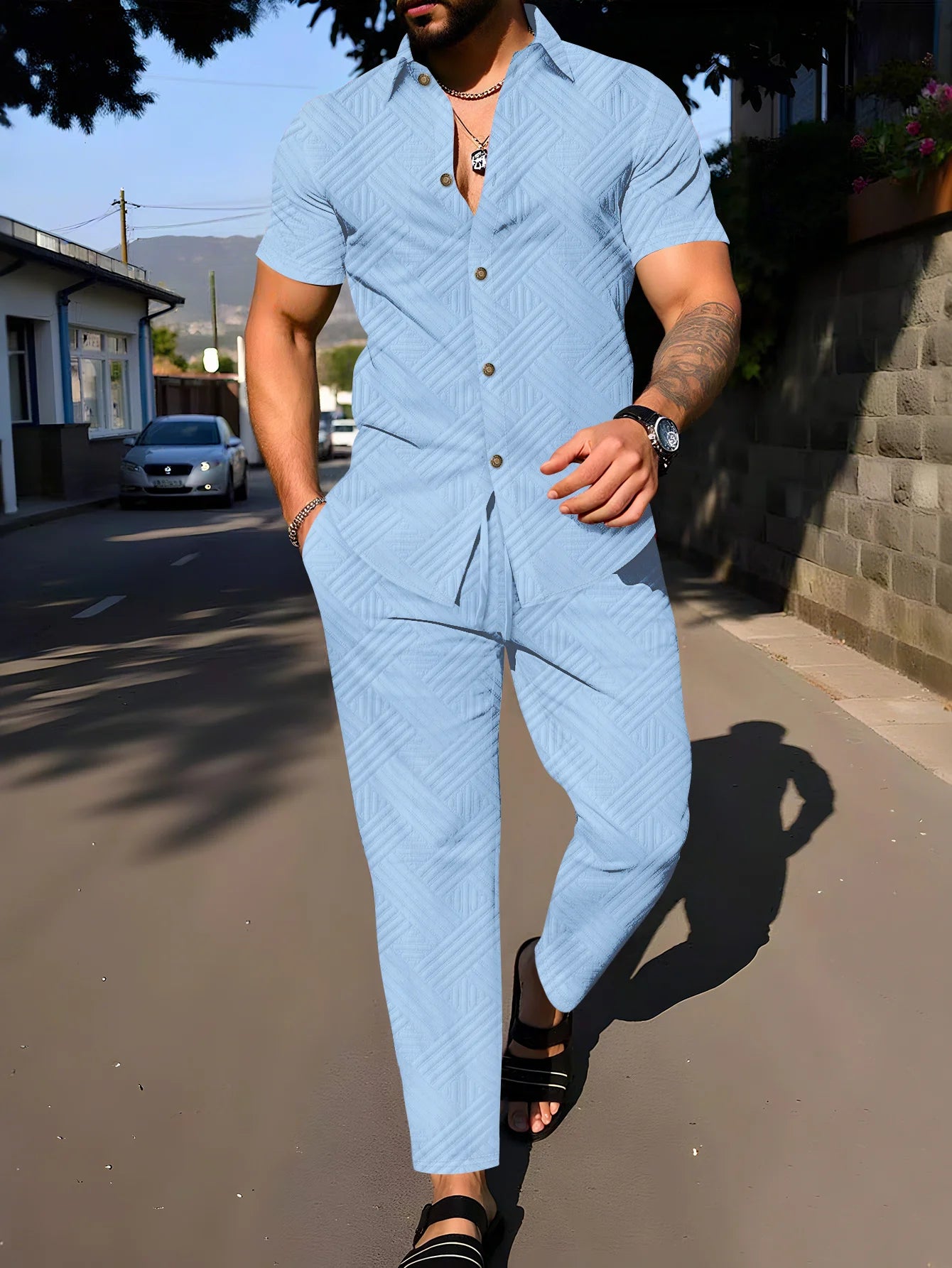 Men's Summer Streetwear 2 Piece Set