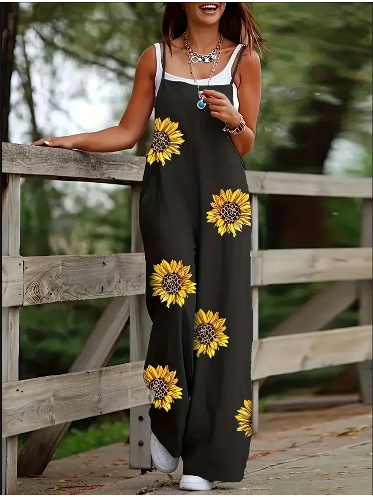 Women's Sleeveless Jumpsuit with Suspender