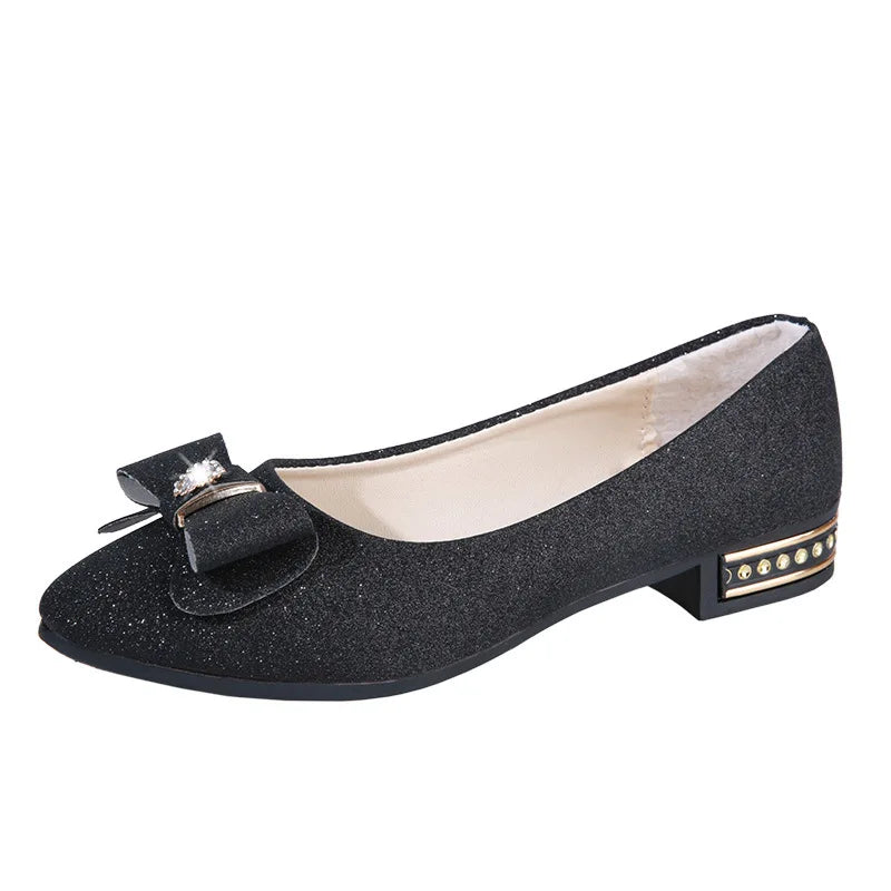 Women Flats Bowknot Single Shoes Flat Soft Casual Shoes