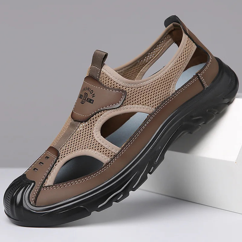 Men Hollow Sandals Antiskid Beach Sandals