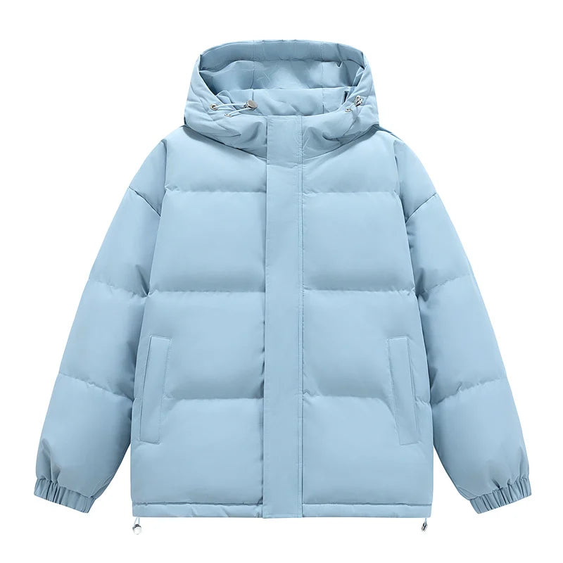 Men's Puffer Jacket Hip Hop Hooded Coat