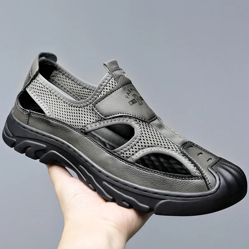 Sandals for Men Casual Sport Sandals Breathable Hollow Out Mesh Shoes