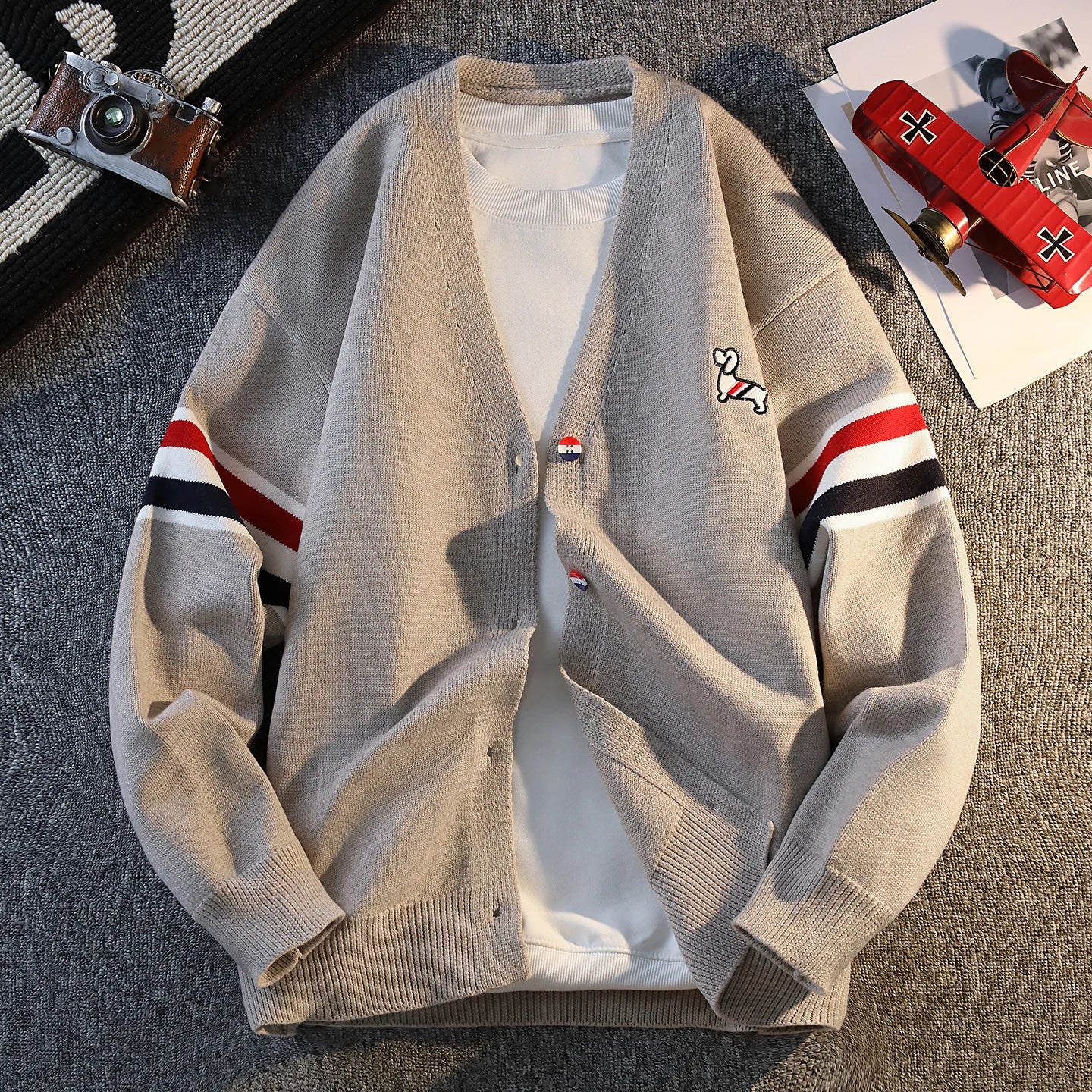 Casual Knitted Sweater Coat for Men Couple