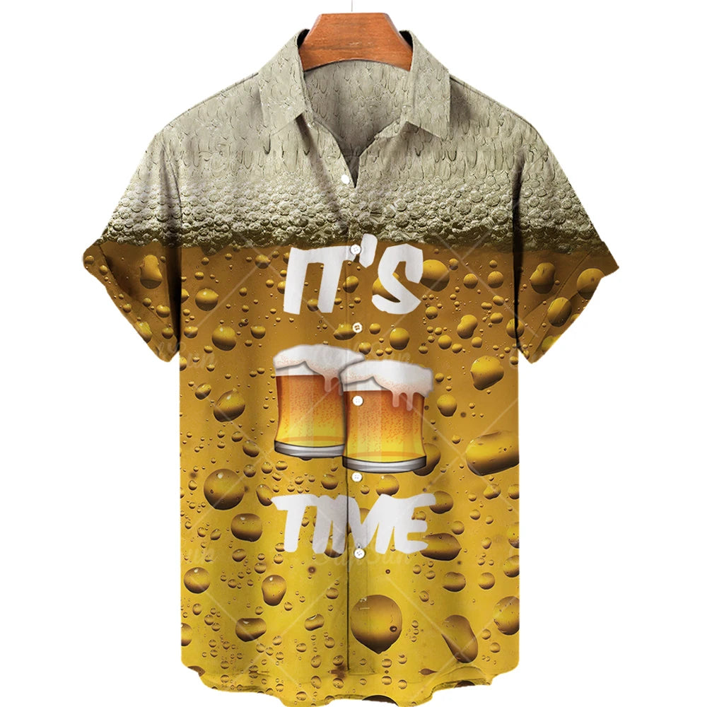 Men's Beer Shirts Beach