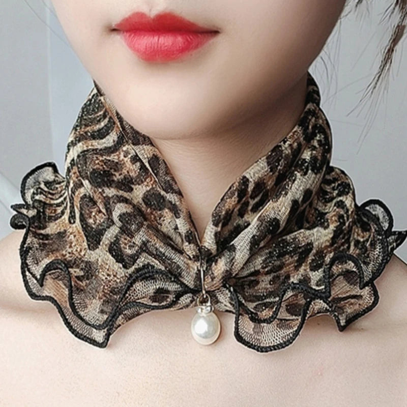 Fashion Scarves for Women Print Satin Silk Scarf