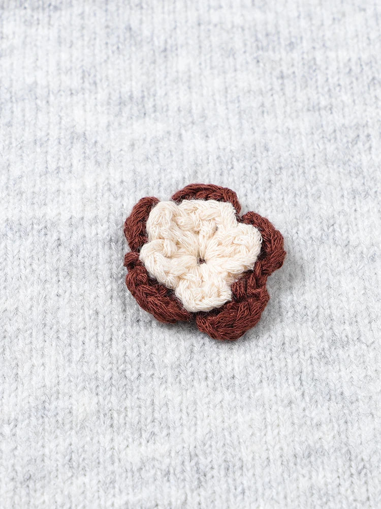 Women's Knitted Cardigan round Neck Long Sleeve Comfortable Knitwear
