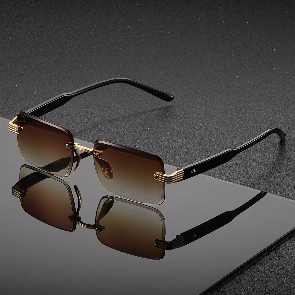 1PC, double beam glasses, fashionable cut-out temples, oversized ultra-light frames