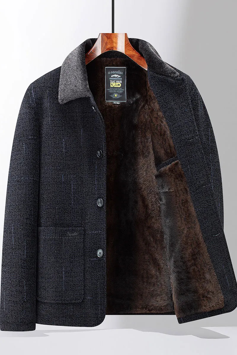 Men Woolen Coats Men's business Casual Trench Coat