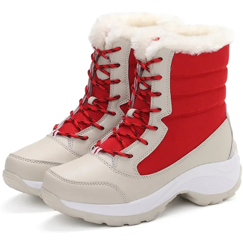 Women Boots Lightweight Ankle Boots Heels Winter Shoes