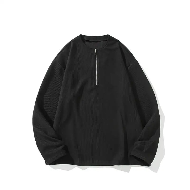 Round Neck Long Sleeve Sweatshirt Casual Versatile Pullover for Women Men