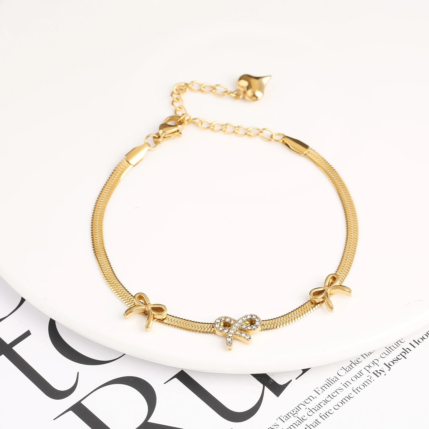 Blade Chain Zircon Stainless Steel Bracelet High Quality