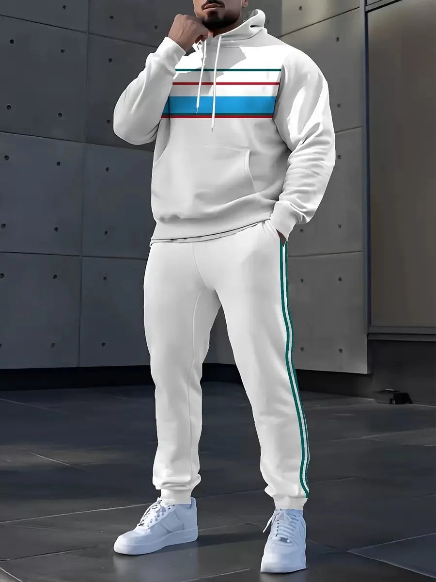 The New Men's Set for Spring and Autumn Casual Fashionable Comfortable and Soft