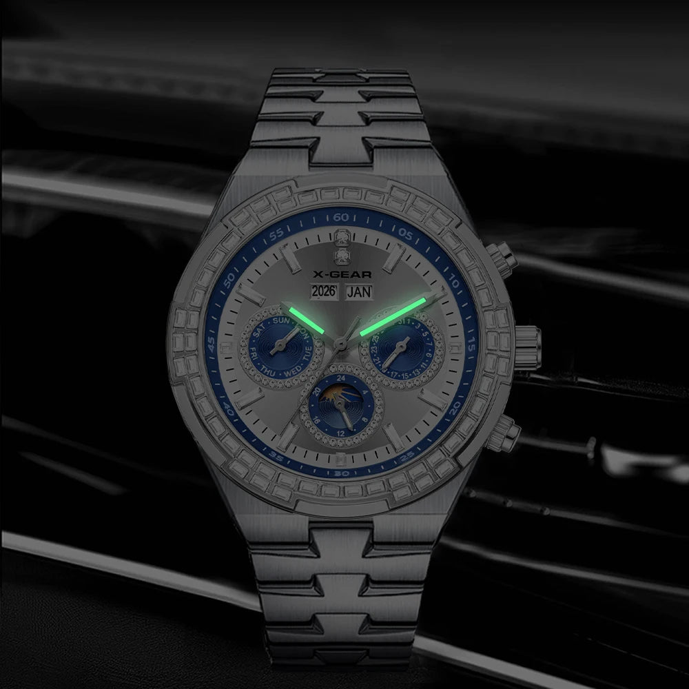 Men's Mechanical Watch Waterproof Luminous Stainless Steel Strap watch