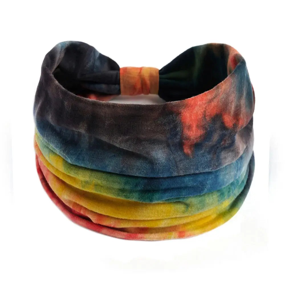 Criss Cross Yoga Twist Turban Wide Knotted Headbands