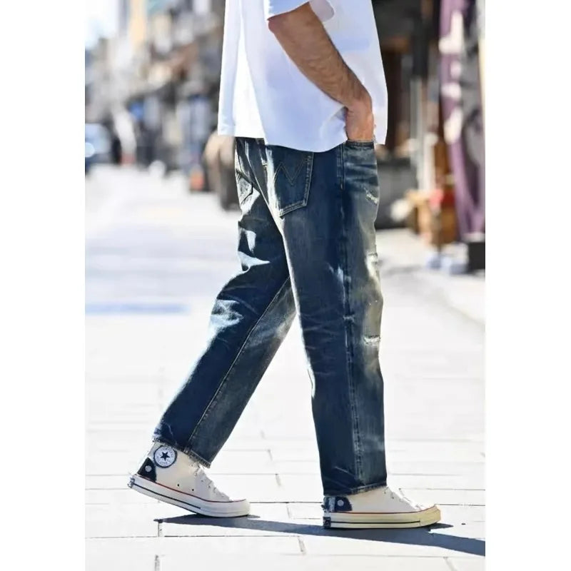 Jeans Distressed Loose Fit High Street For Men