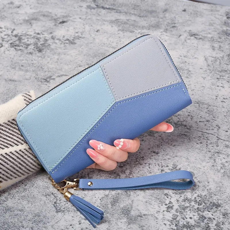 Fashion Zipper Wallets Long Purses Handbags Coin Purse