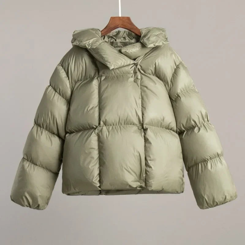 Women's Loose Parkas Coat Vintage Bread Outwear