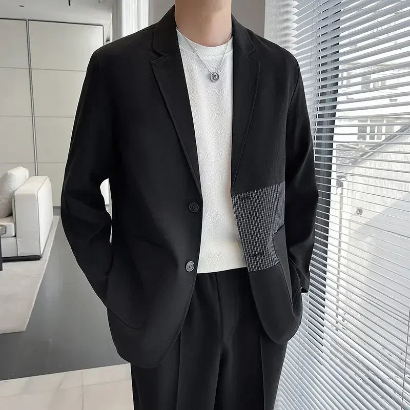 Male Coats High Quality Solid Color