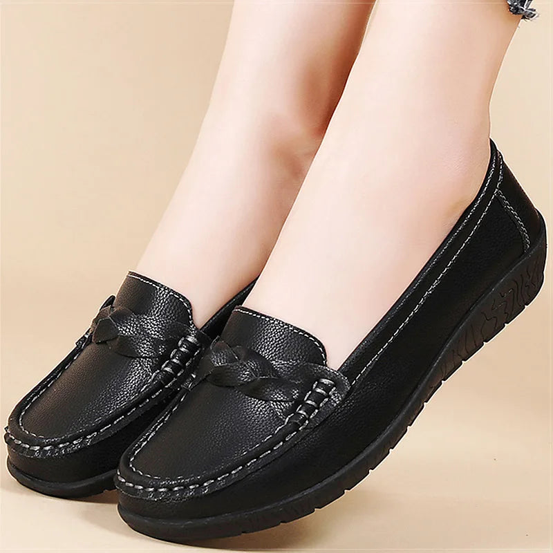 Women's Loafers Loafers Genuine Leather Shoes