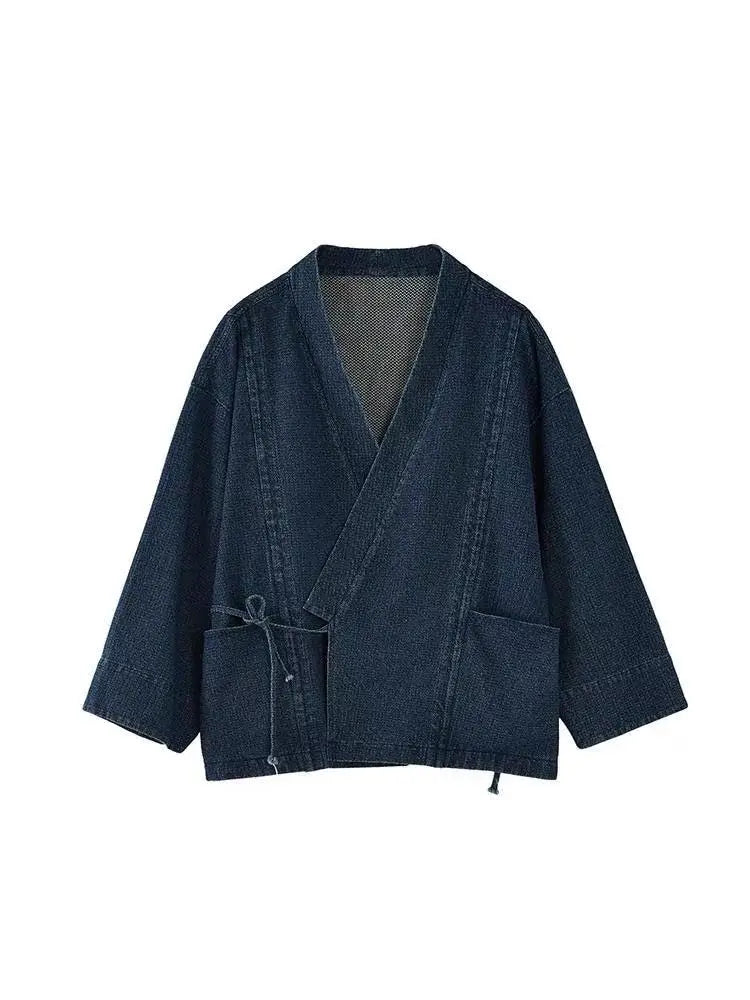 Vintage Denim Coat Men Women Unisex Oversized