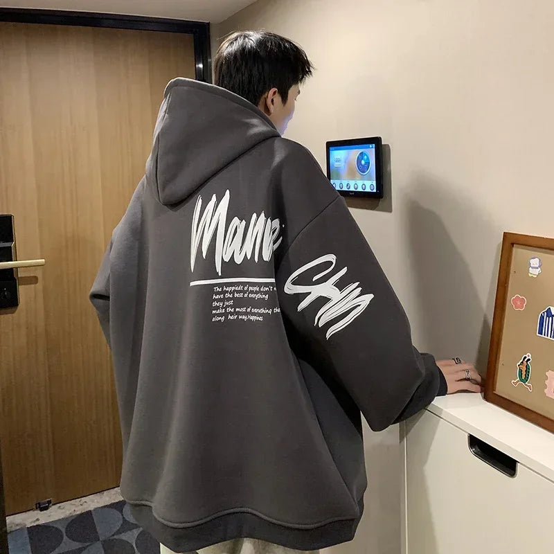 Oversized Hoodie White With Hat
