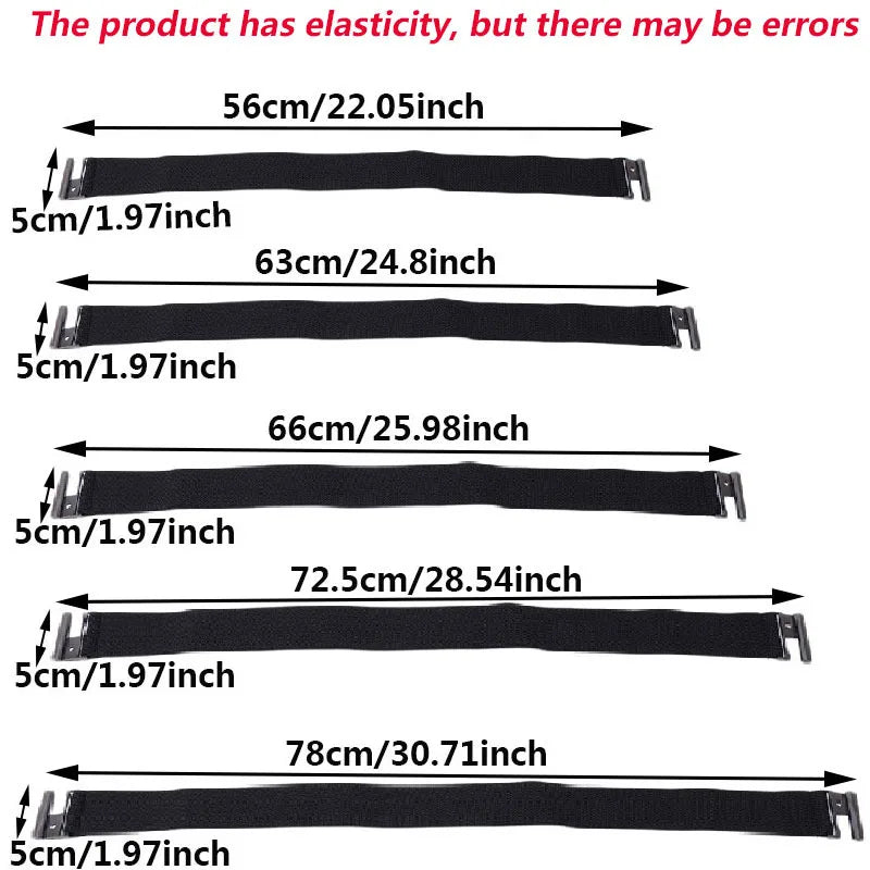 Women Elastic Band Wide Belts Simple Down Coat Waist Belt